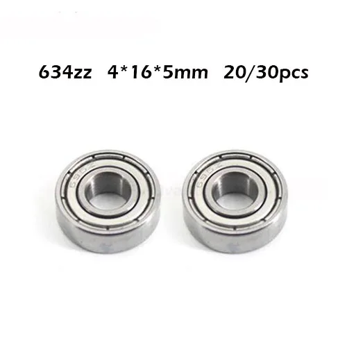 

634ZZ Bearing 4*16*5 mm (20/30Pcs ) ABEC-1 Grade R1640HH 634Z Miniature 634 ZZ Ball Bearings