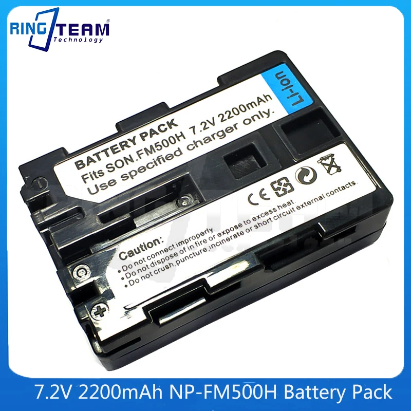 Batterie NP-FM500H pour appareils photo numériques Sony, pour appareils photo numériques Alpha A57 A58 A65 A68 A77 II A99 A100 A200 A300 A350 A500 A550 A560