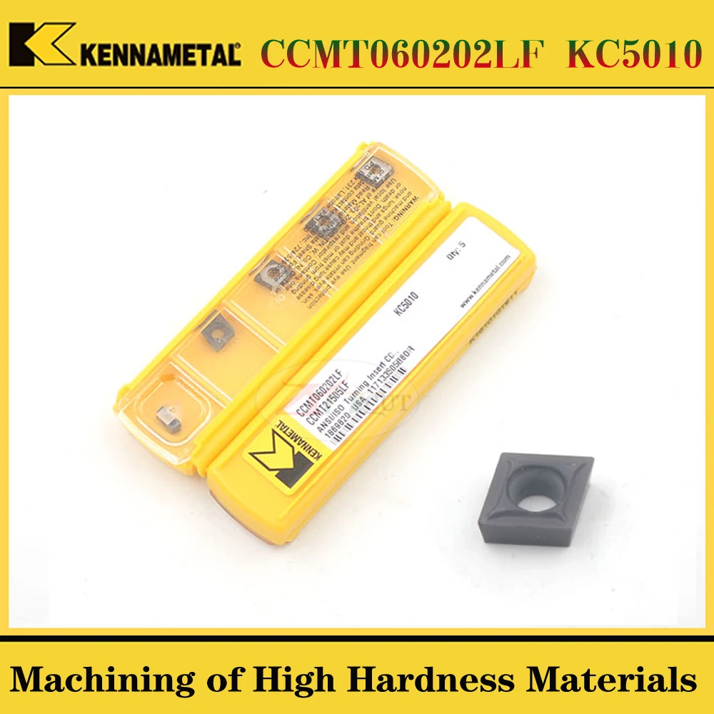 

10PCS kennametal CCMT060202LF CCMT060204LF KC5010 High Hardness Stainless Steel Turning Blade