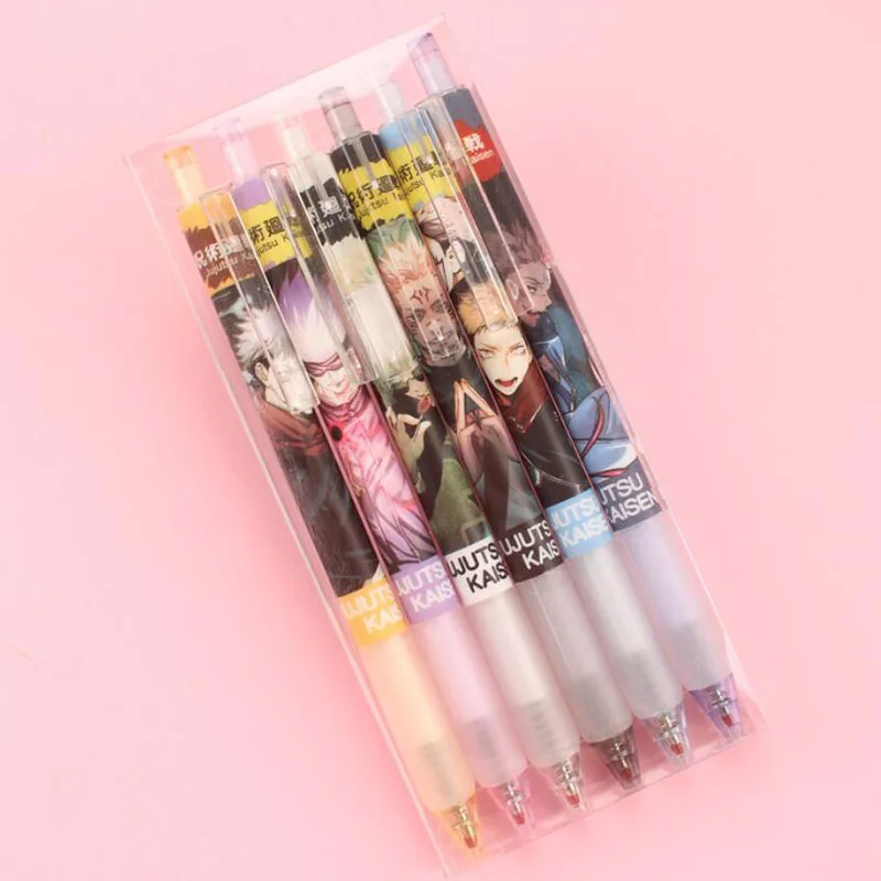 36 pcs/lot Kawaii Demon Slayer Press Gel Pen Set Cute 0.5mm black ink Signature Pens School writing Supplies Promotional Gift