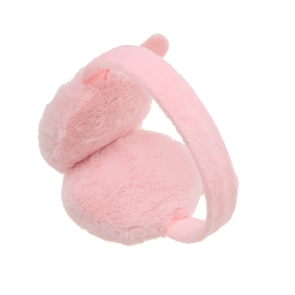 Earmuffs de pelúcia para meninas aquecedores de ouvido protetor de pele fones de ouvido quentes fone de ouvido feminino