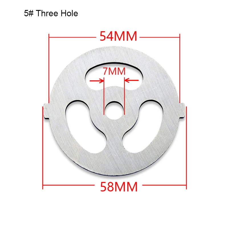 Stainless Steel Meat Grinder Hole Plate For 55mm Diameter Meat Grinder Plate Net Knife Meat Grinder Parts