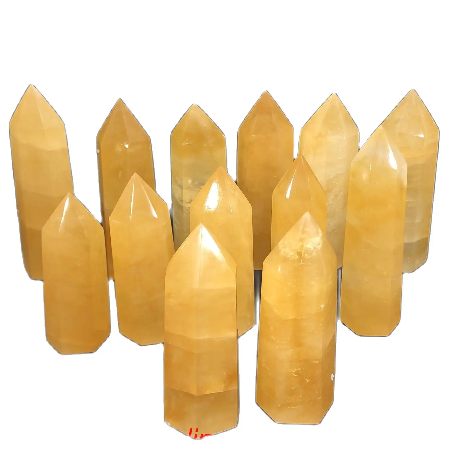 Natural iceland crystal obelisk quartz crystal point tower wand healing 70-80mm