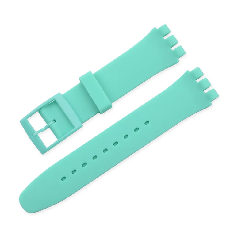 Candy Color Silicone Strap for Swatch 12mm 16mm 17mm 19mm 20mm Transparent Fashion Replacement Bracelet Band Watch Accessories