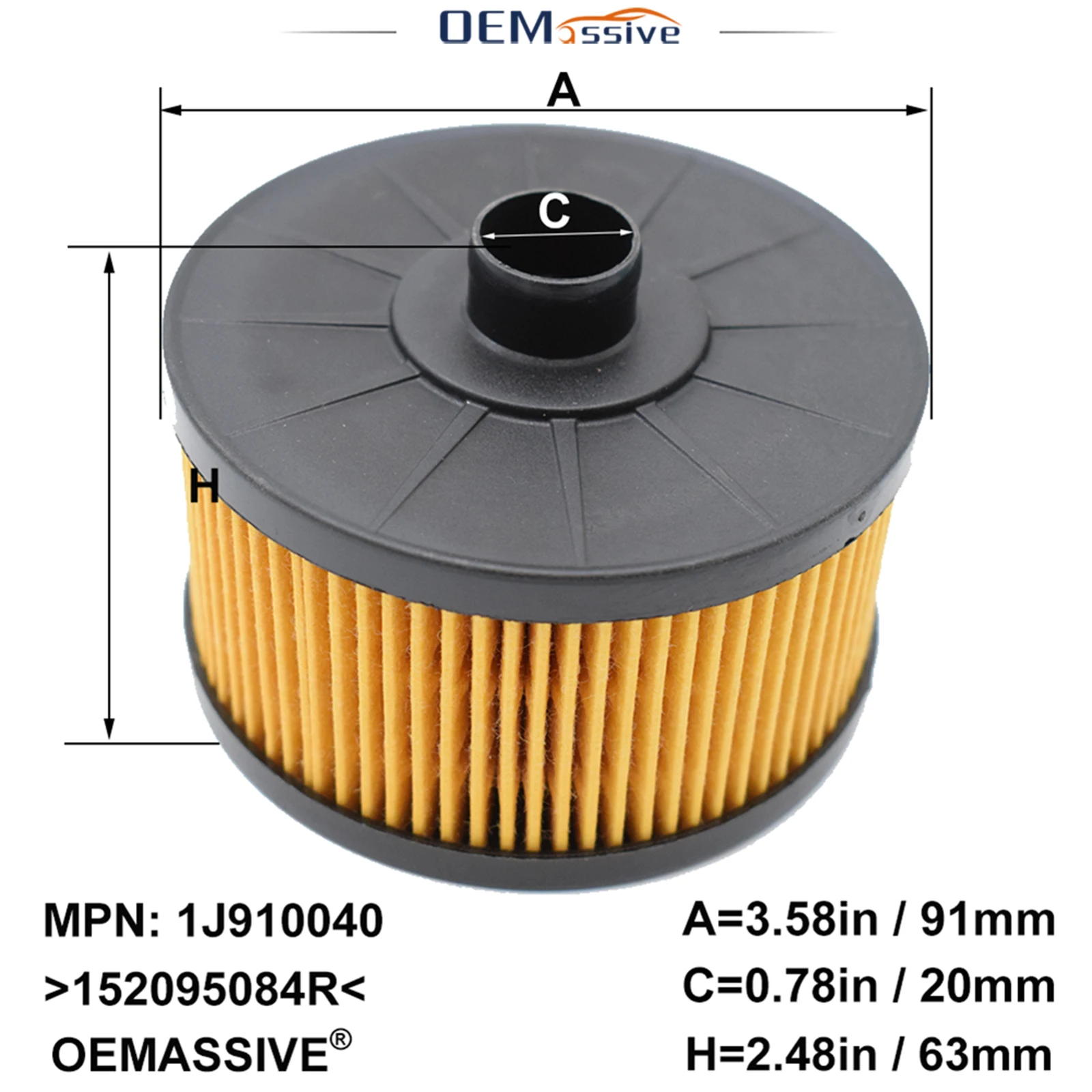 Oil Filter For Dacia Dokker Duster Lodgy Nissan Qashqai Renault Captur Clio Megane 2013 2014 2015 2016 2017 2018 2019 1197cc