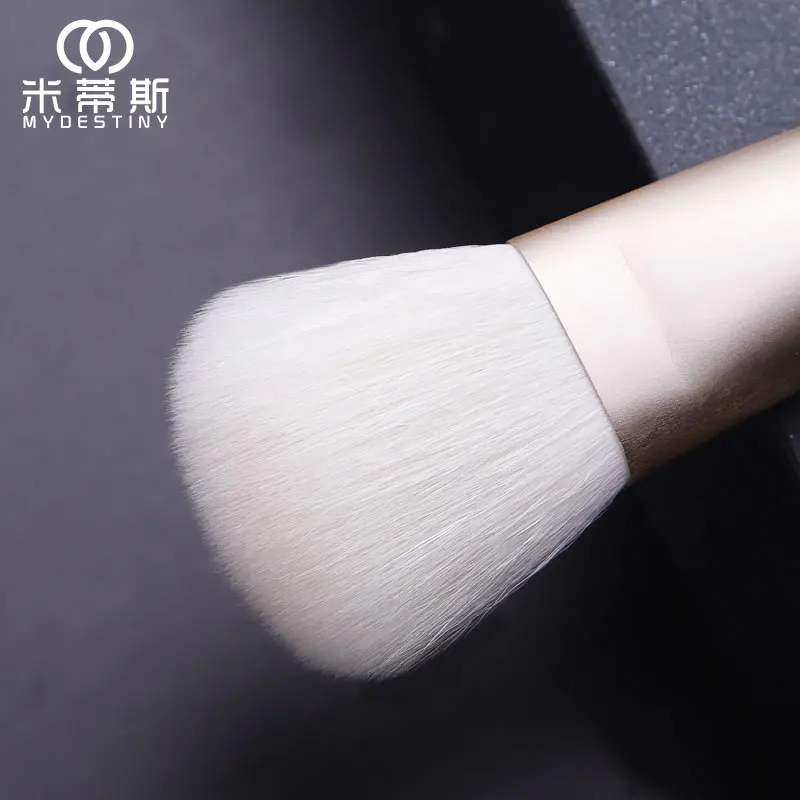 MyDestiny cosmetic brush-The Snow White series-Square head blush&powder brush-high quality goat hair makeup tool&pen-beauty