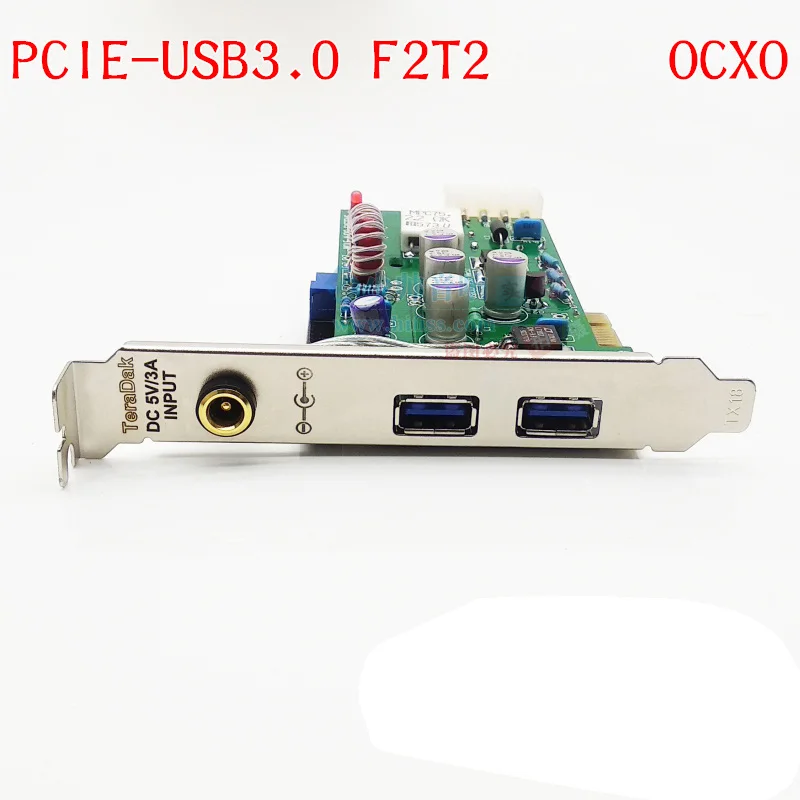 PCI-E To USB 3.0 F2T2 TCXO OCXO Adapter PCI-Express  USB3.0 Special Riser Card Extender PCIE Converter For PC HIFI Audio