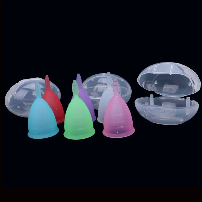 Medical Silicone Menstrual Cup Feminine Hygiene Menstrual Period Cup Women Lady Cup Menstrual Copa Menstrual With Storage Box