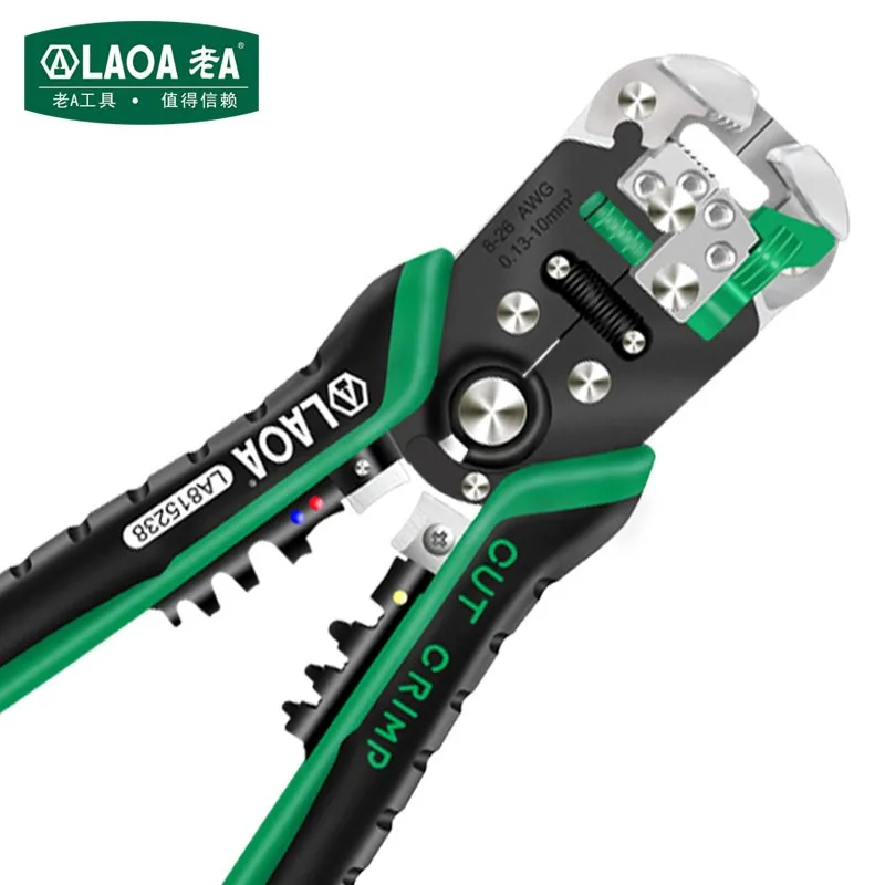LAOA Electronic Electrician Multifunctional Automatic Wire Stripping Pliers, Net Wire Pliers And Wire Puller Made In Taiwan