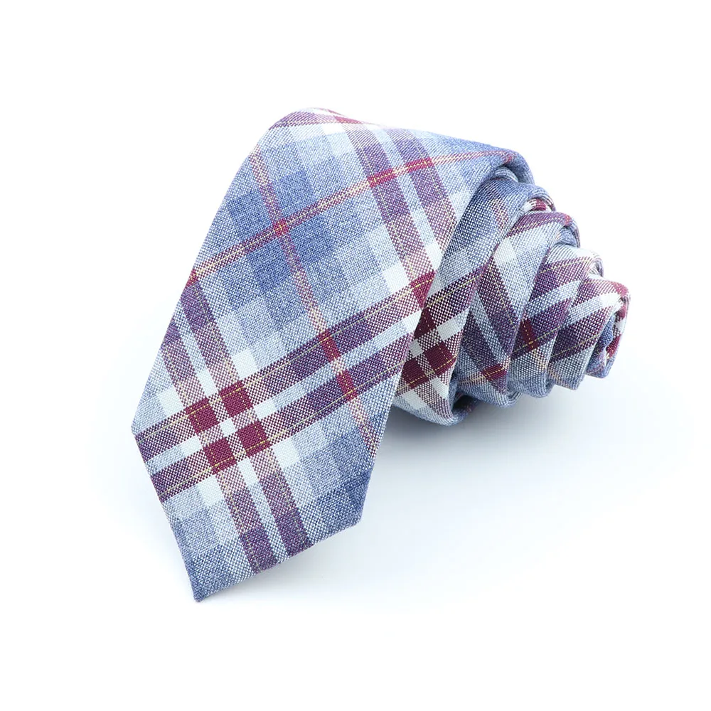 Cravates en tissu Polyester TR doux pour hommes, slim, Plaid, cravate d'affaires, robe de mariée, papillon, styliste, accessoires de cou quotidiens, nouvelle collection