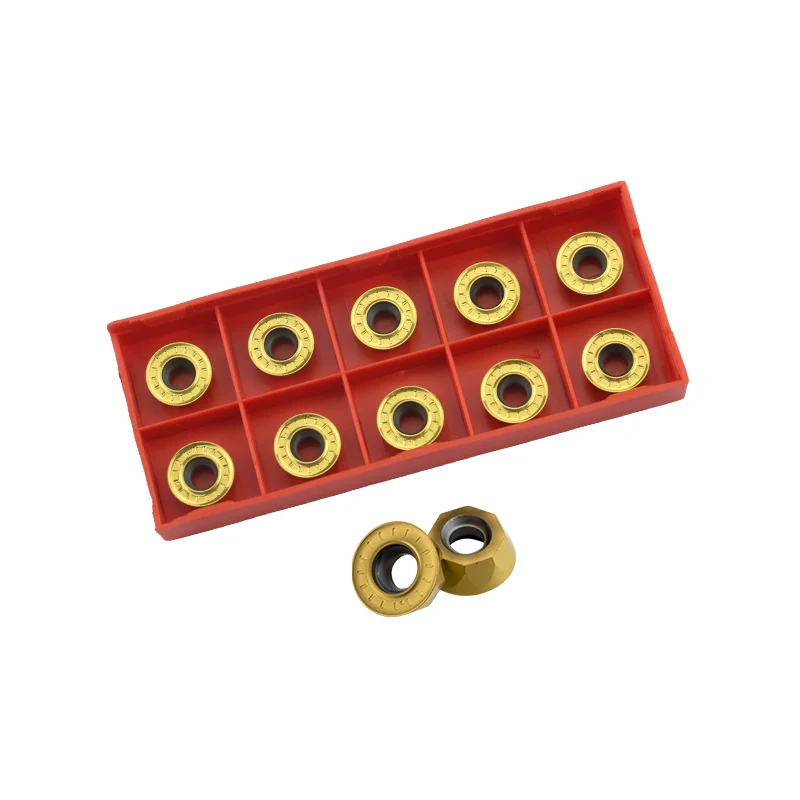10 piezas de insertos de carburo RPMT08T2 / 10T3 / 1204 herramienta de torno de fresado interno fresa herramientas CNC herramienta de torno RPMT1003