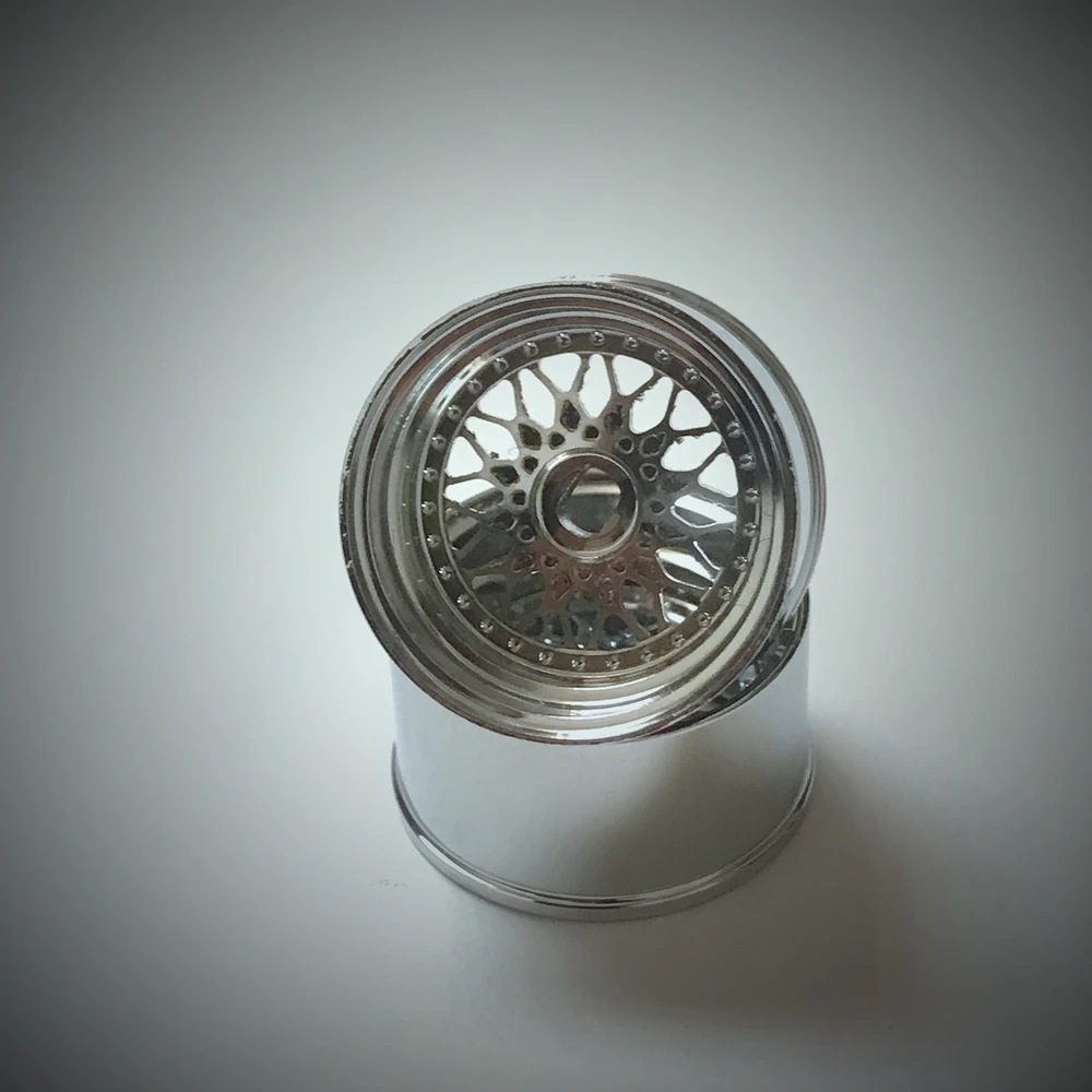 MINI-Z AWD BBS Metal Wheel Electroplated (Offset +1, Diameter 20mm, 2PCS) For Drift RC Kyosho FWD MA020 MA030 WLtoys K969/K989