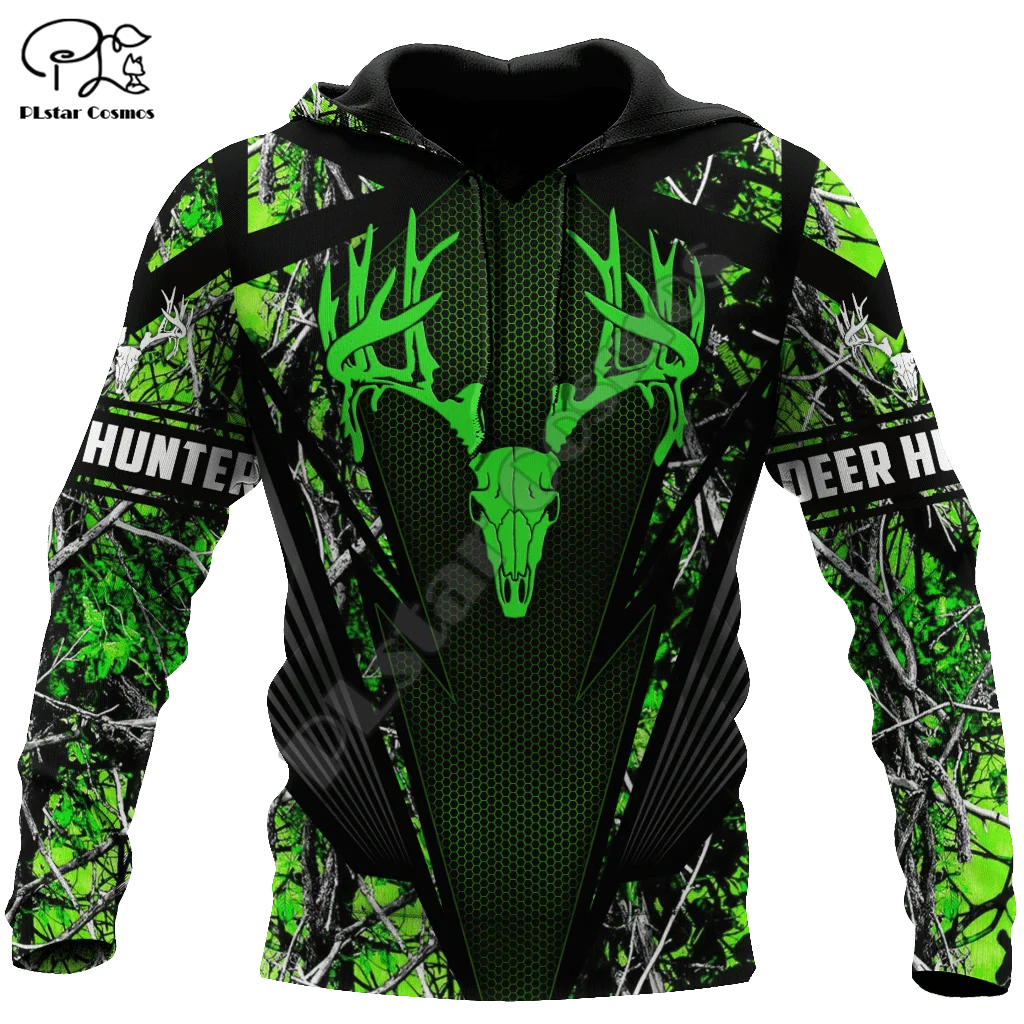 

PLstar Cosmos Deer Hunting Animal Hunter Camo Tattoo NewFashion Tracksuit Men/Women 3DPrint Casual Funny Long Sleeve Hoodies X5