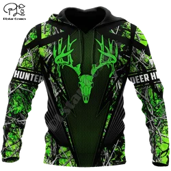 PLstar Cosmos Deer Hunting Animal Hunter Camo Tattoo NewFashion Tracksuit Men/Women 3DPrint Casual Funny Long Sleeve Hoodies X5