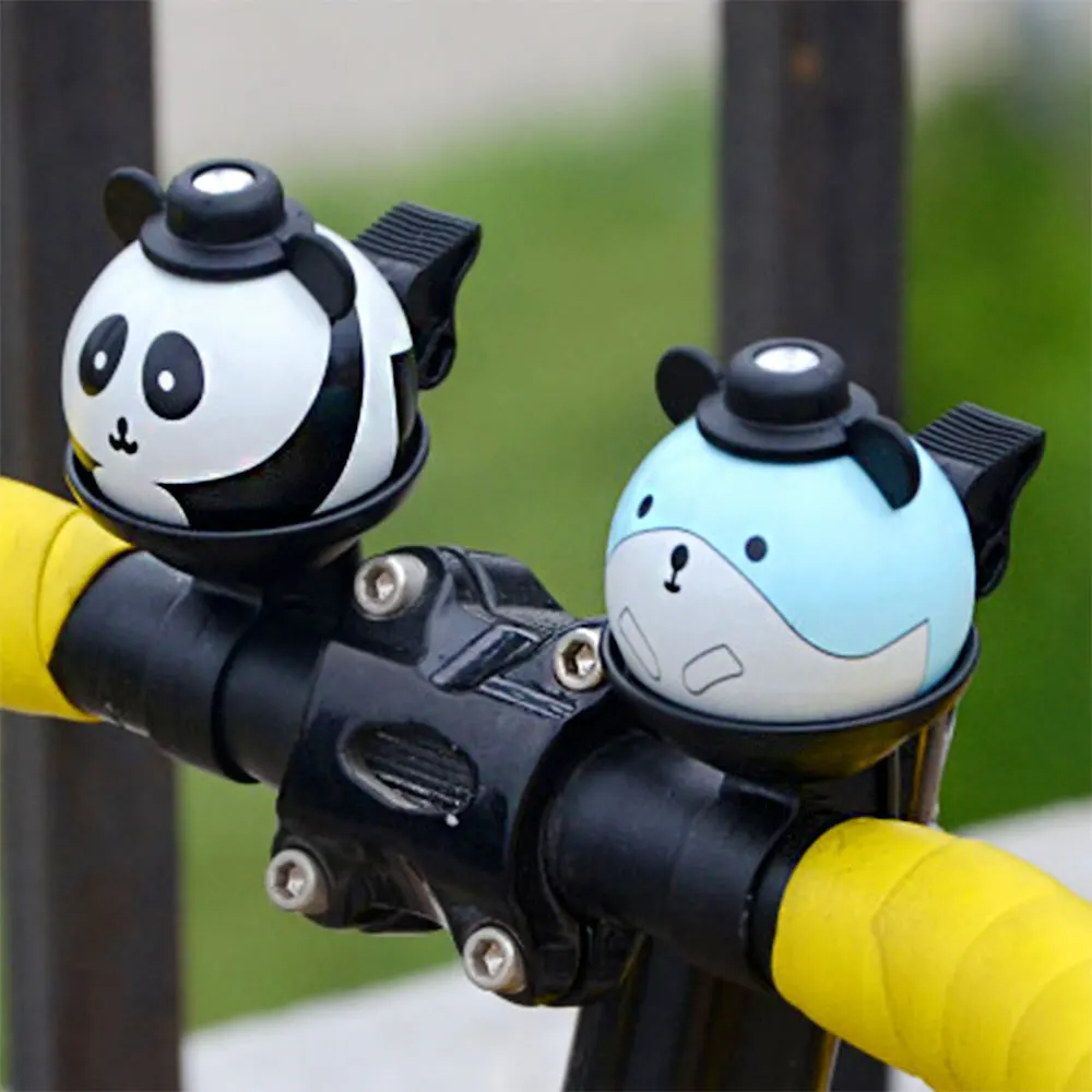 1 PCS Kids Bicycle Bell Mini Cartoon Panda Bells for Cycling Bicycle Bike Aluminum Alloy Handlebar Horn Bicycle Accessories