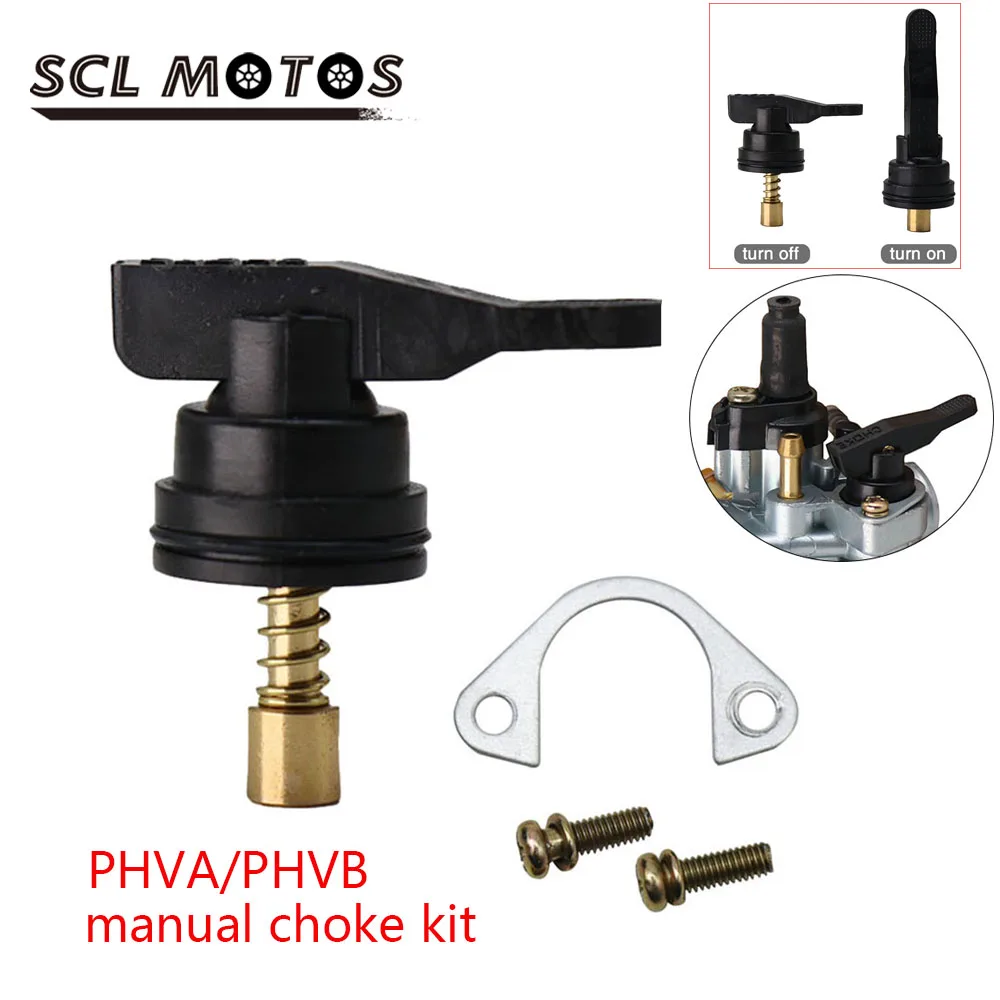 SCL MOTO Manual Choke Kit For Dellorto PHVB/PHVA 53015 Carburettor Start Damper Switch Manually For Aprilia Mojito SR50R 50cc