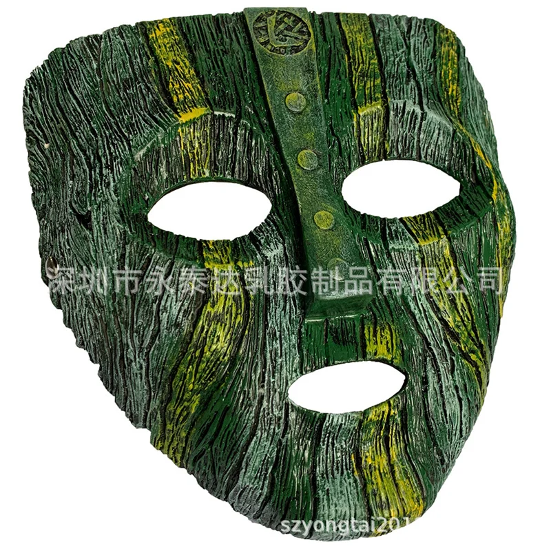 Son of the Mask 2 Loki Cosplay Mask Jim Carrey Props The God Of Mischief Ancient Mask Carnival Party Half Face Halloween Props