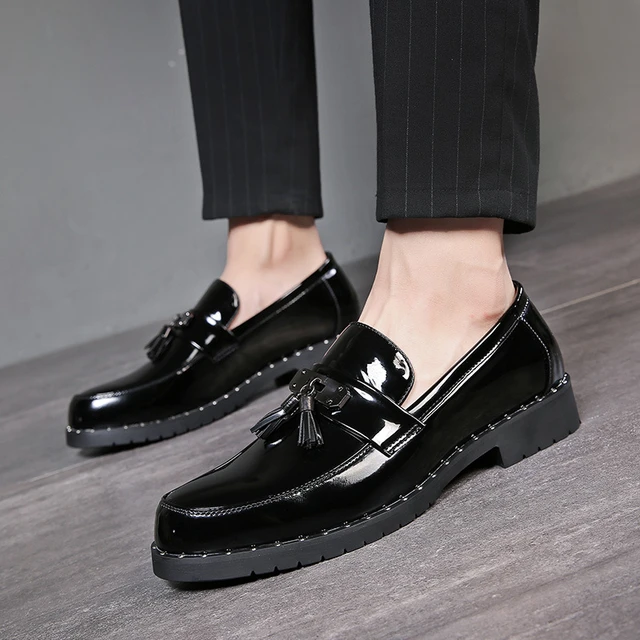 Wedding Shoes Men Formal Elegant Shoes For Men Coiffeur Italian Brand Party Shoes For Men Loafers Sepatu Slip On Pria Big Size Men s Dress Shoes AliExpress