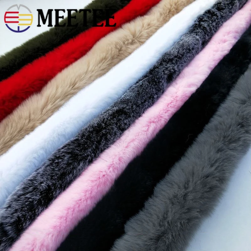 1Meter Meetee 48mm Rex Rabbit Fur Fabric Lace Trim Tapes DIY Handmade Cheongsam Decor Sewing Bags Shoes  Accessories