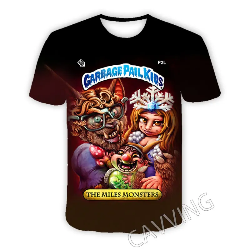 CAVVING 3D Printed  Garbage Pail Kids  Casual T-shirts  Hip Hop T Shirts Harajuku Styles Tops Clothing for Men/women   T03