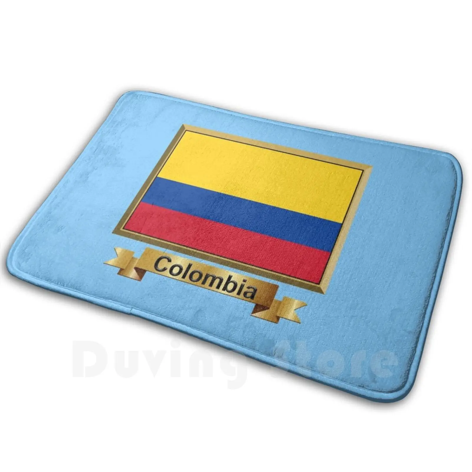 Colombia Flag Gifts , Stickers & Products ( N ) Mat Rug Carpet Anti-Slip Floor Mats Bedroom Flag Colombia Flag Of Colombia