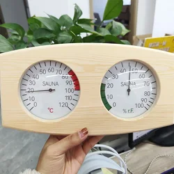 Sauna Dedicated Weat Box Accessories Wooden Sauna Thermometer Sauna Temperature And Humidity Meter