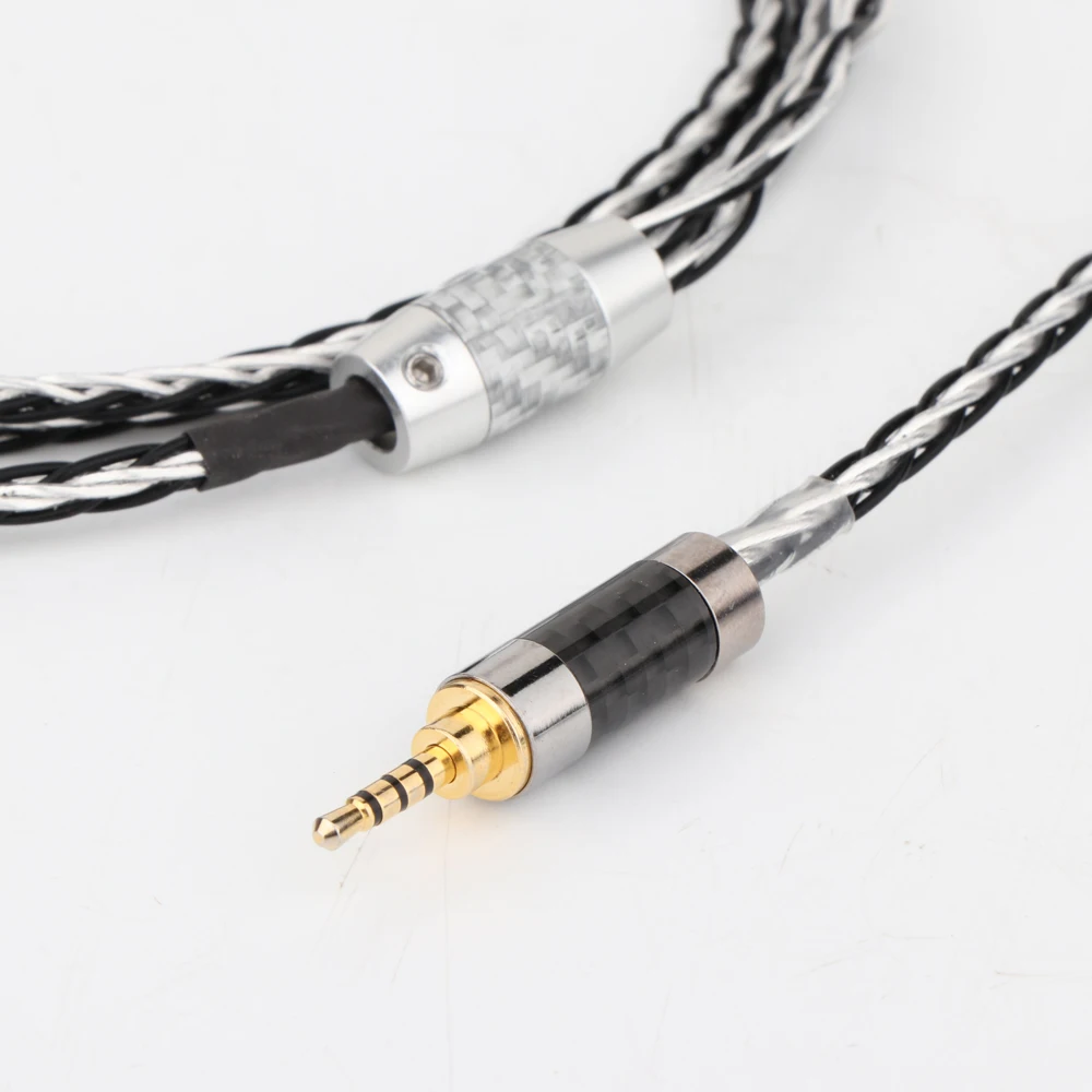 8Cores 2.5/3.5MM/4.4mm Balanced Upgrade Cable for Denon AH-D7200 AH-D5200 d9200 Headphone