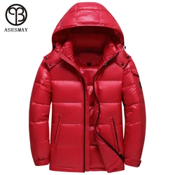 2021 New Arrivals Winter Men's Fashion Down Jacket Stand Collar Detachable Hat Windbreaker Fabric Wellensteyn Coat Brand Parka