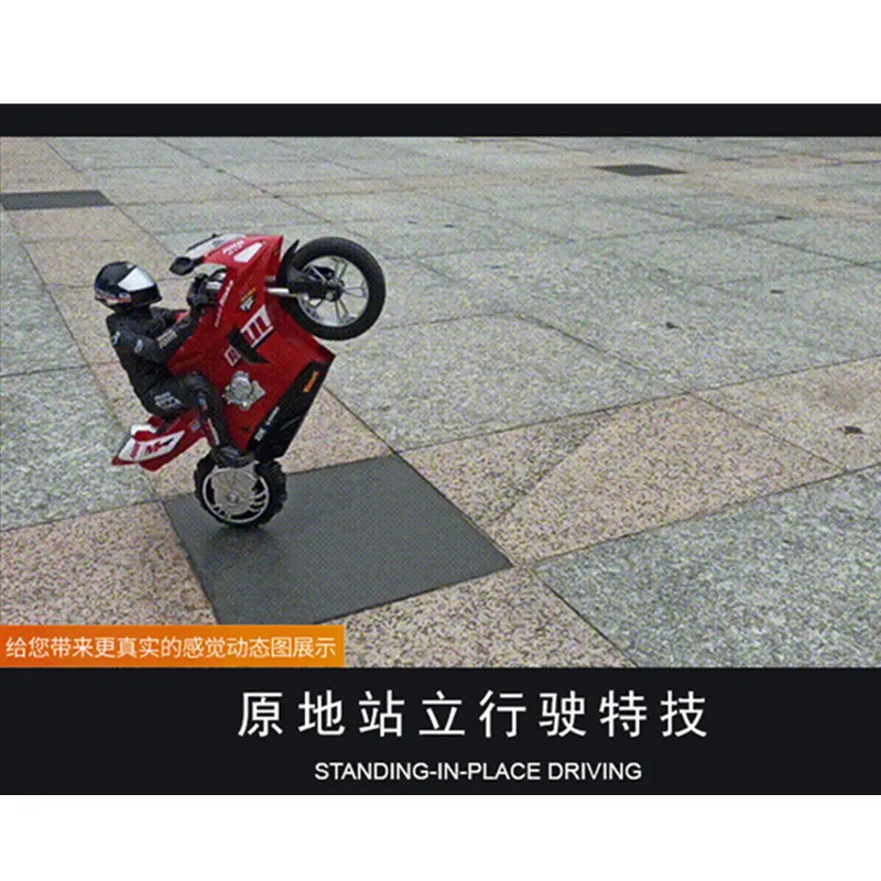 RC Stunt Motorcycl 3D หมุนพลิก2.4G รีโมทคอนโทรล Stunt Motorbike ความเร็วสูง Drift รถกันกระแทก Auto Balance ของเล่น