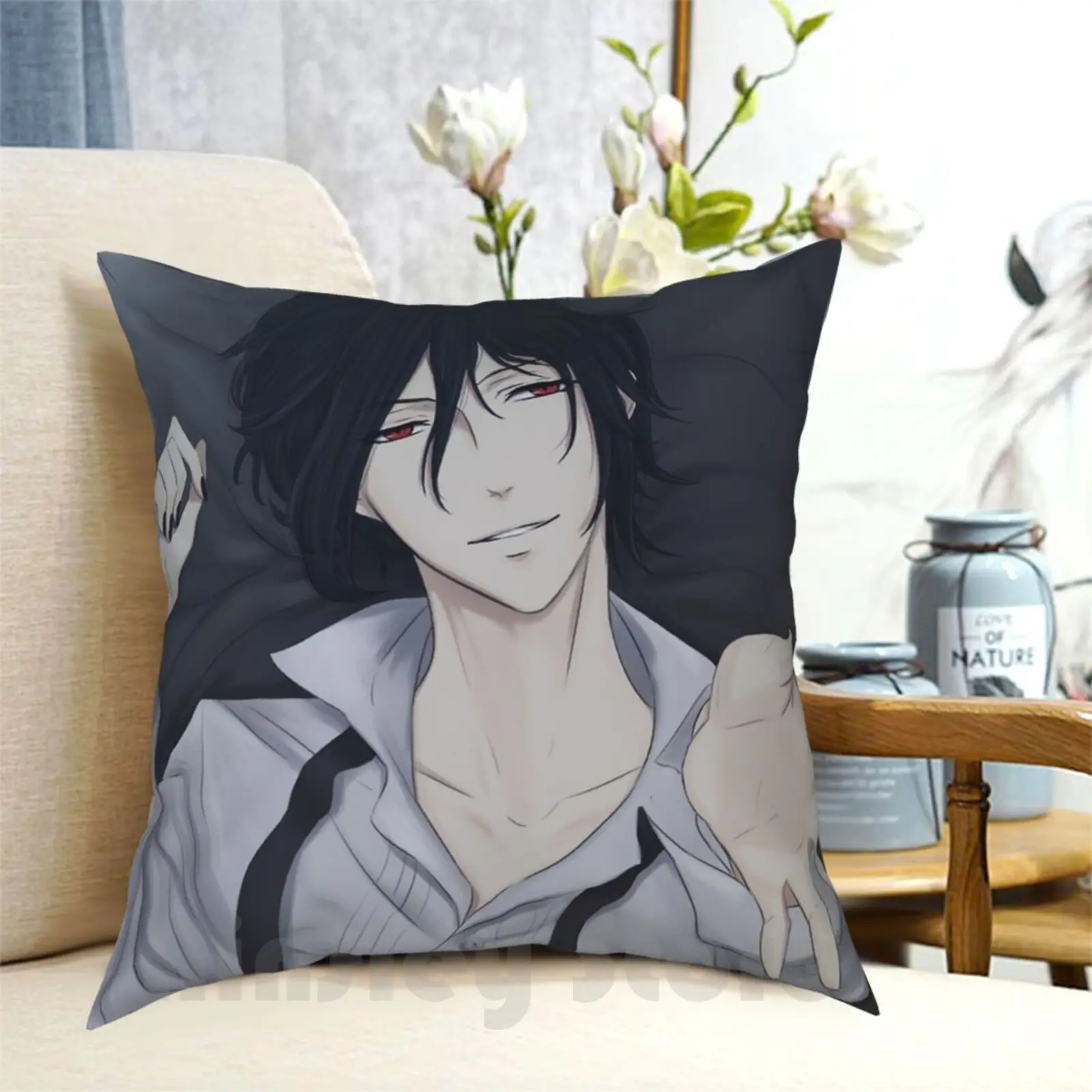 Michaelis Pillow Case Printed Home Soft Throw Pillow Anime Manga Michaelis Black Butler Black Butler Aridanblack
