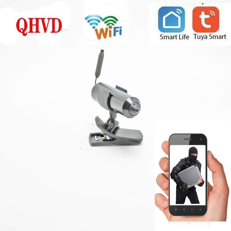 

Mini tuya HD1080p wifi smart home camera concealed mini surveillance probe camera two-way voice intercom anti-theft camera