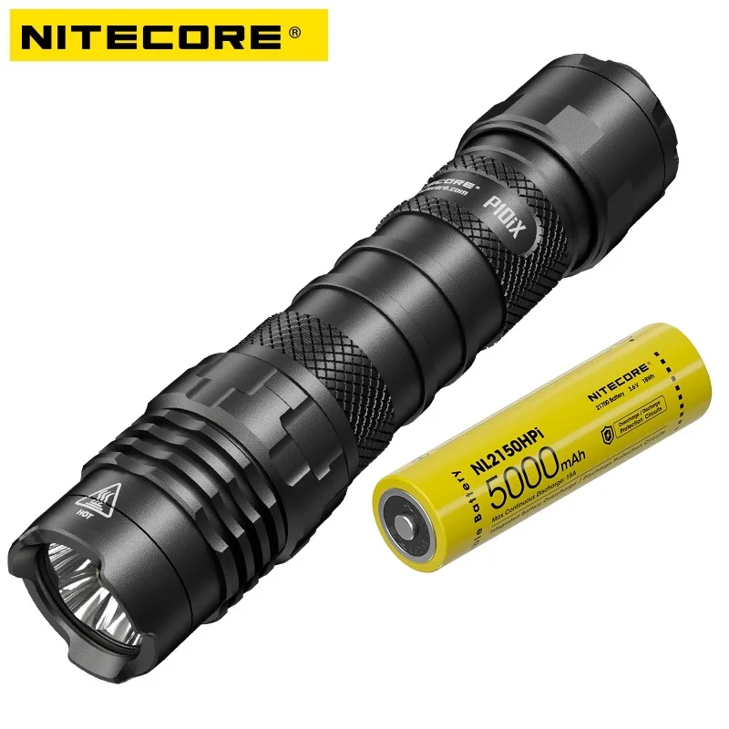 Nitecore P10iX 4000 Lumens Rechargeable Strong Light Tactical Waterproof Flashlight for Gear, Law Enforcement, Military