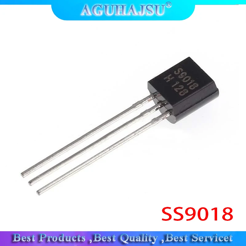 100pcs S9018 SS9018 9018 RF Bipolar Transistors NPN/30V/50mA TO-92 new original