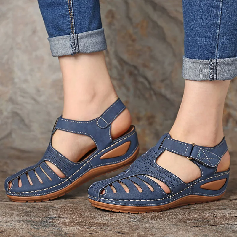 Women Sandals New Summer Shoes Woman Plus Size 44 Heels Sandals For Wedges Chaussure Femme Casual Gladiator Sandalen Dames