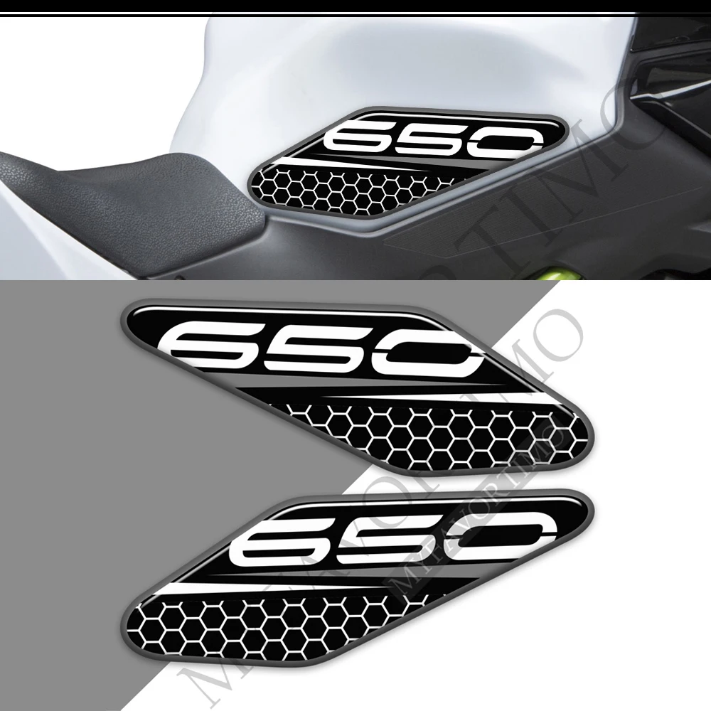 For Kawasaki Ninja 650 Z Z650 VERSYS Protector Tank Pad Stickers Decal Kit Knee Emblem Badge Logo Fairing 2018 2019 2020 2021