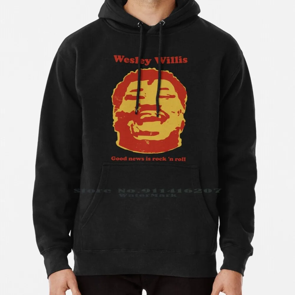 

Wesley Willis Hoodie Sweater 6xl Cotton Wesley Willis N Roll Pop Singer Songwriter Schizophrenia Music Chicken Cow Women