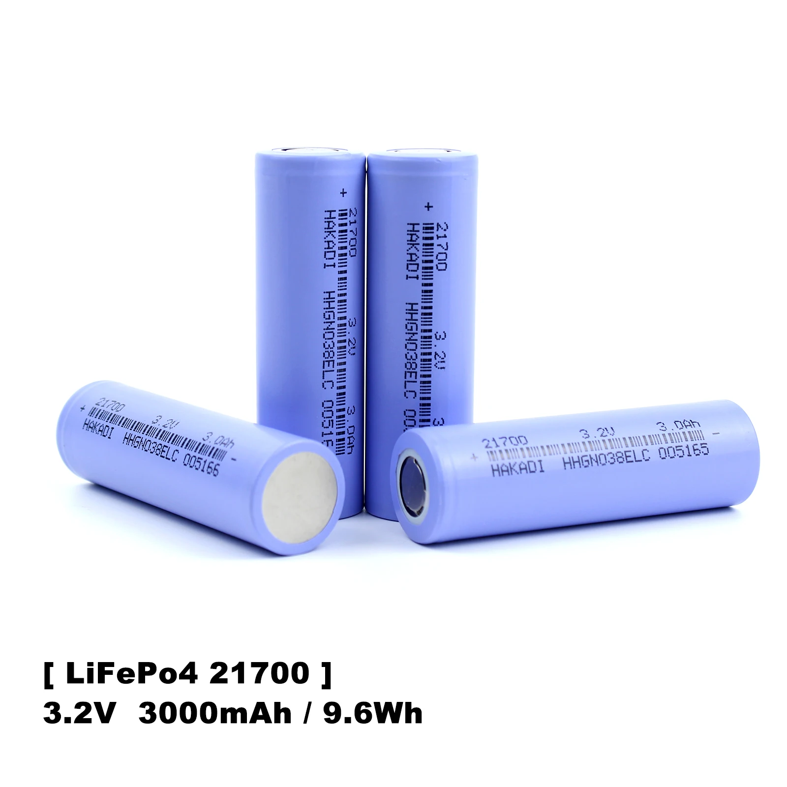 HAKADI Lifepo4 21700 3.2V 3000mah Recahrgeable Batteries Long Cycle Life For DIY 12V 24V 48V Solar Energy Storage Ebike Scooter