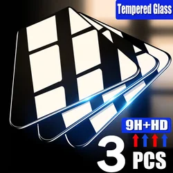 3PCS Protective Glass for Huawei P40 P30 P20 Lite Pro E 5G Screen Protector Glass for Huawei P10 Plus P9 Lite