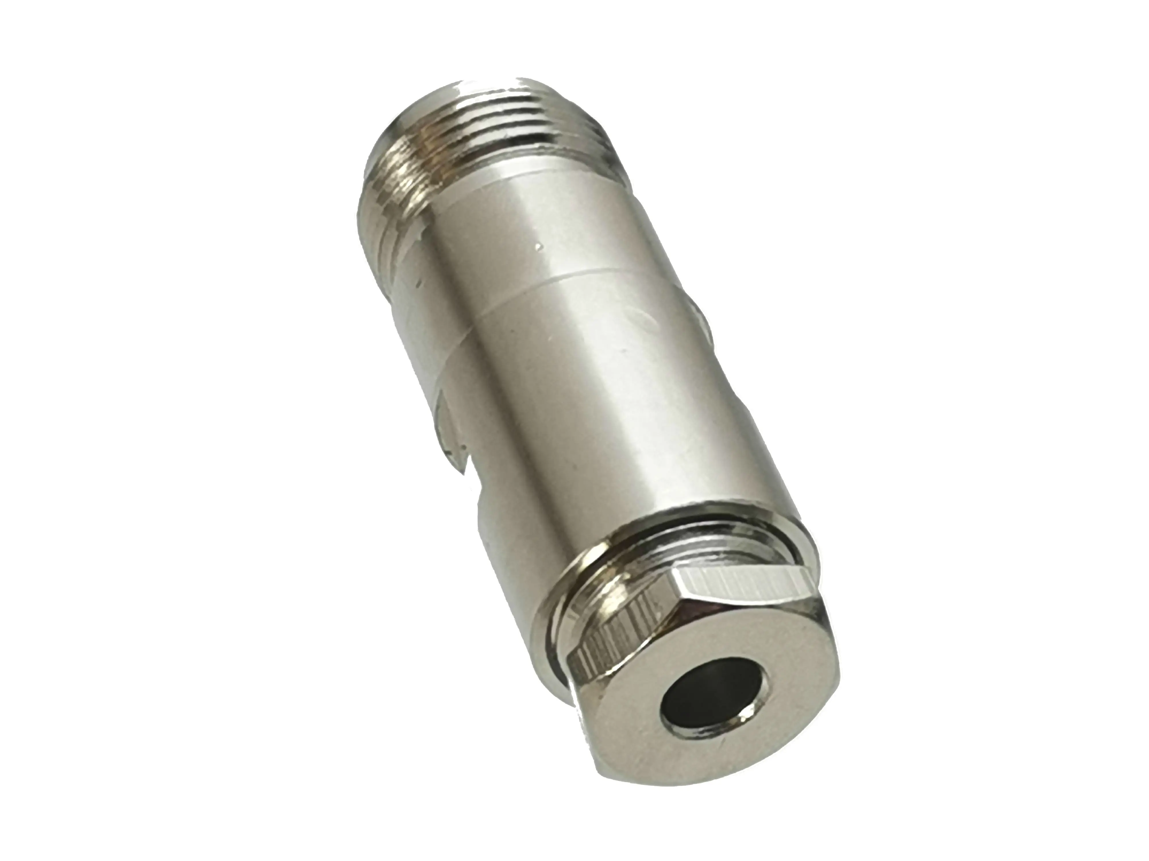 1pcs N Female Jack Connector Clamp RG58 RG142 LMR195 RG400 Cable RF Coaxial Brass Straight New