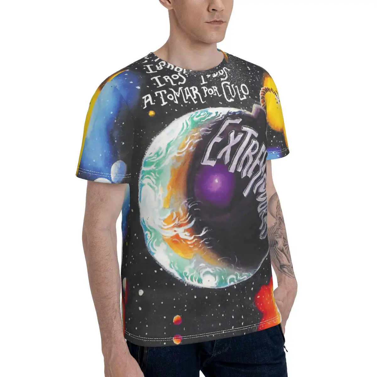 

Promo Baseball Extremoduro 2 T-shirt Classic Men's T Shirt Print Graphic Novelty Geek Nerd Geeky Tops Tees European Size