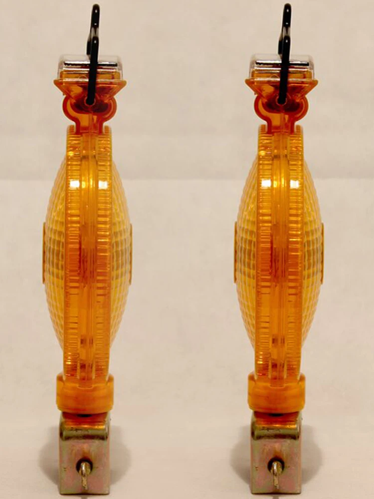 Solar Powered Light Control Flashing LED Warning Light Railway Traffic Red/Yellow Signal Light Safety Roadblock Strobe Light