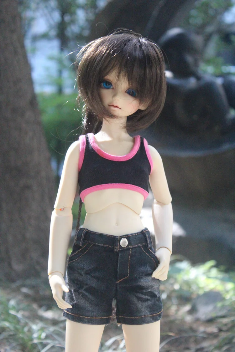 Bjd服デニムショーツ、強力なおじさん人形アクセサリー、bjd、sd、msd、sd13、sd17、ssdf、id72、hid、1:4, 1/3スケール、c0014用ホットパンツ