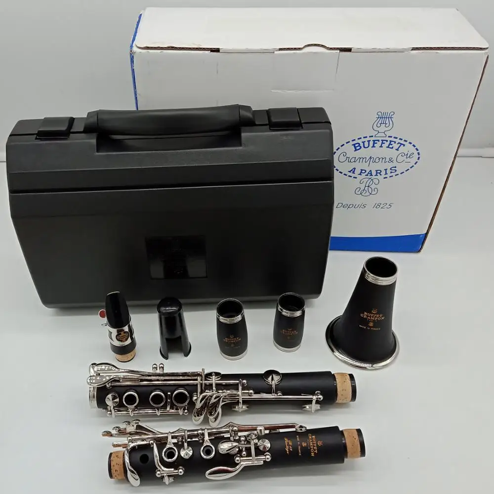 Music Fancier Club Bakelite Bb Clarinets R13 PRESTIGE Professional Clarinet Silver Plated Keys 17 Keys With Case Mouthpiec