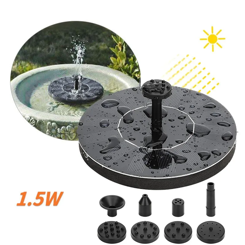 

Solar Fountain Solar Water Fountain Pump for Garden Pool Pond Watering Outdoor solar Panel Pumps Kit for Fountain#0520g30