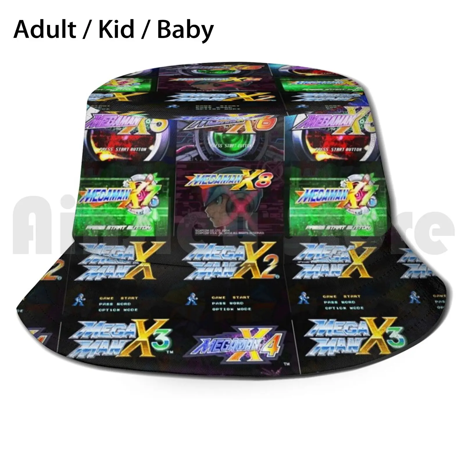 Megaman X Title Screen Sun Hat Foldable UV Protection Mega Man Megaman Megaman X Megaman X Title Mega Man X Mega Man X