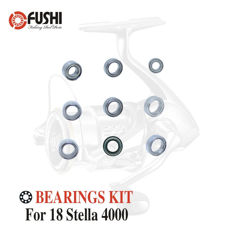 

Fishing Reel Stainless Steel Ball Bearings Kit For Shimano 18 Stella 4000 / 03808 Spinning reels Bearing Kits