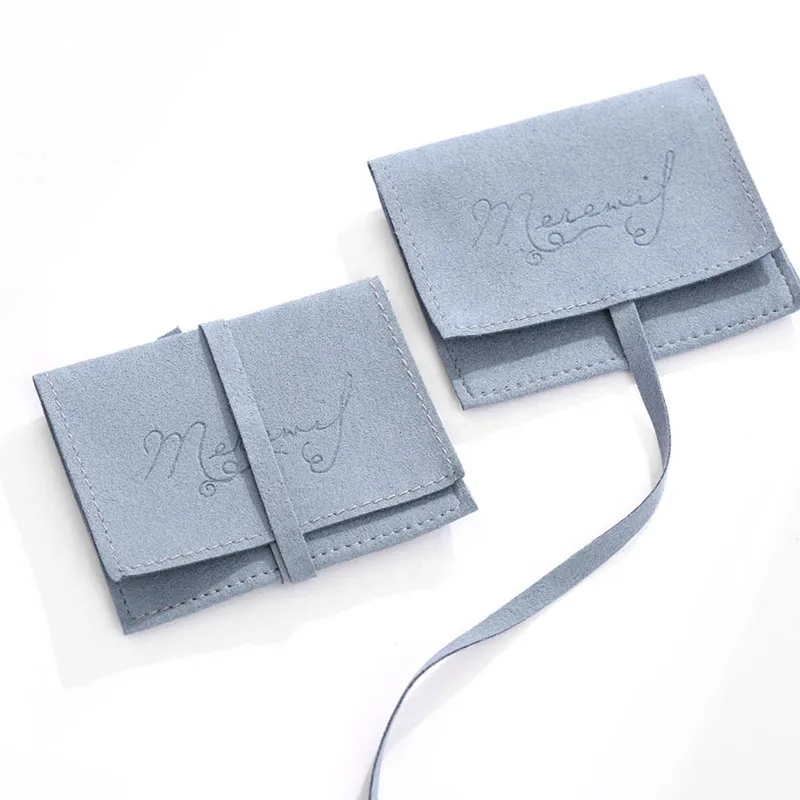 100 Stuks Gepersonaliseerde Logo Sieraden Verpakking Pouches Gedrukt Microfiber Envelop Roze Sieraden Verpakking Beeldscherm Gift Doek Bag - afbeelding 1
