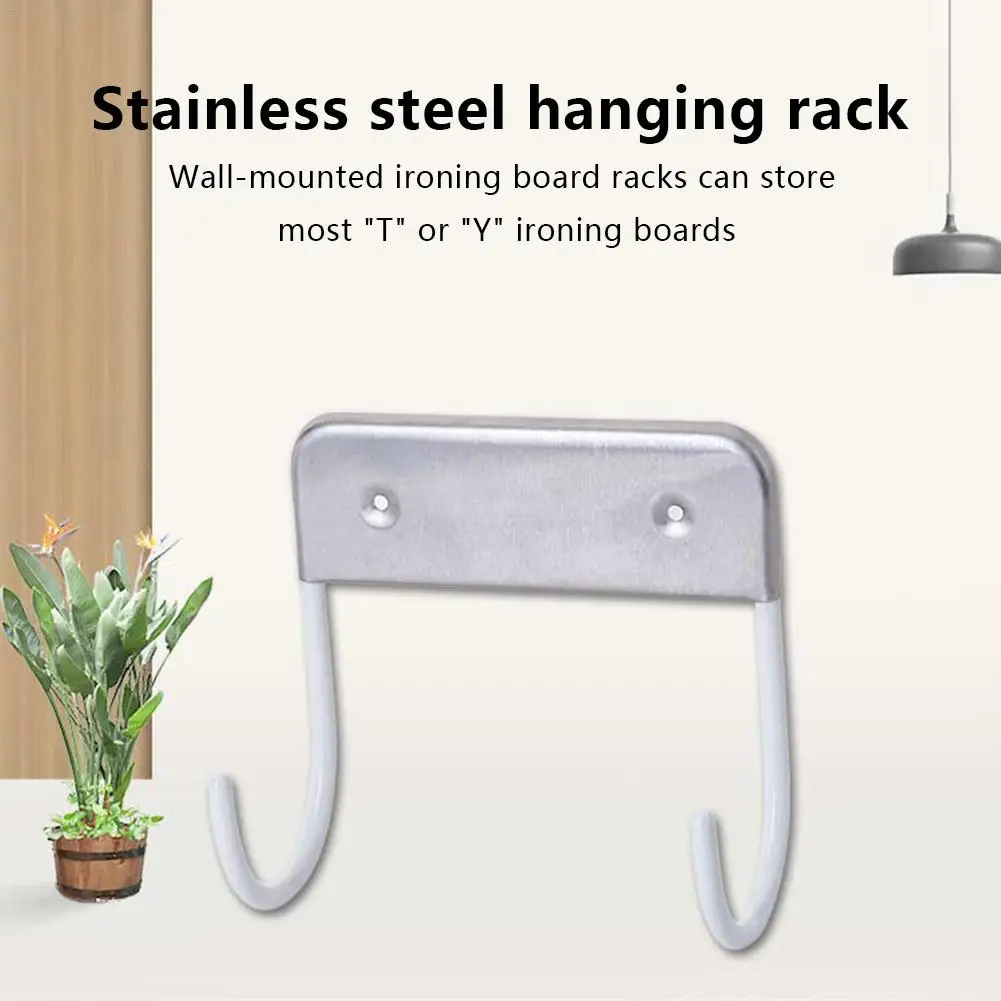 Stainless Steel Rack Hanging Ironing Board Holder Wall Mounted Iron Rest Stand Home Dryer Accessories For Bedroom Hotel Storage