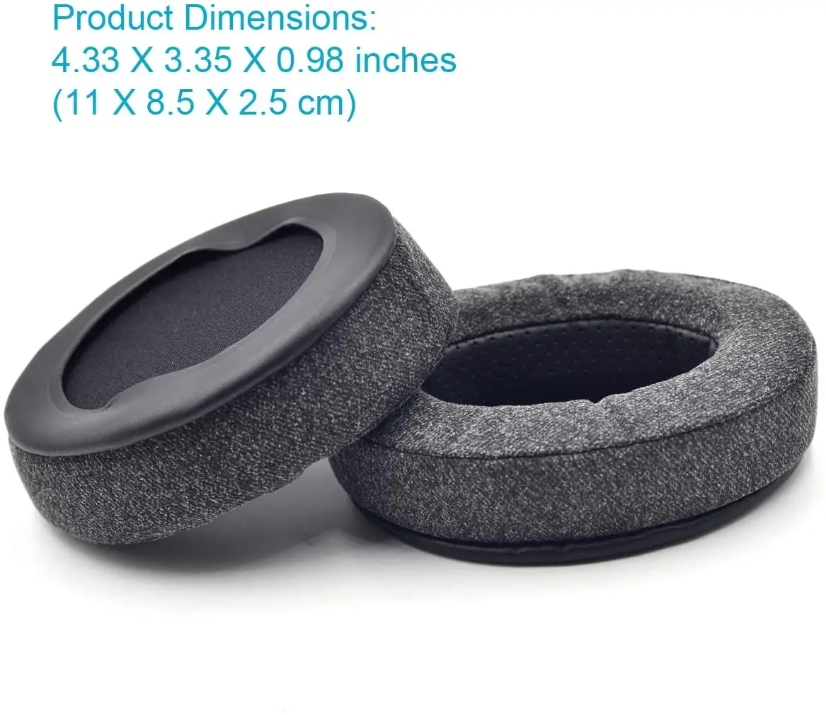 Upgrade Ear Pads Replacement Gray Compatible with Audio-Technica M20 SX1 M30 M40 M40X M40s M50 MSR7 PRO5 WS770 T500 Headphone