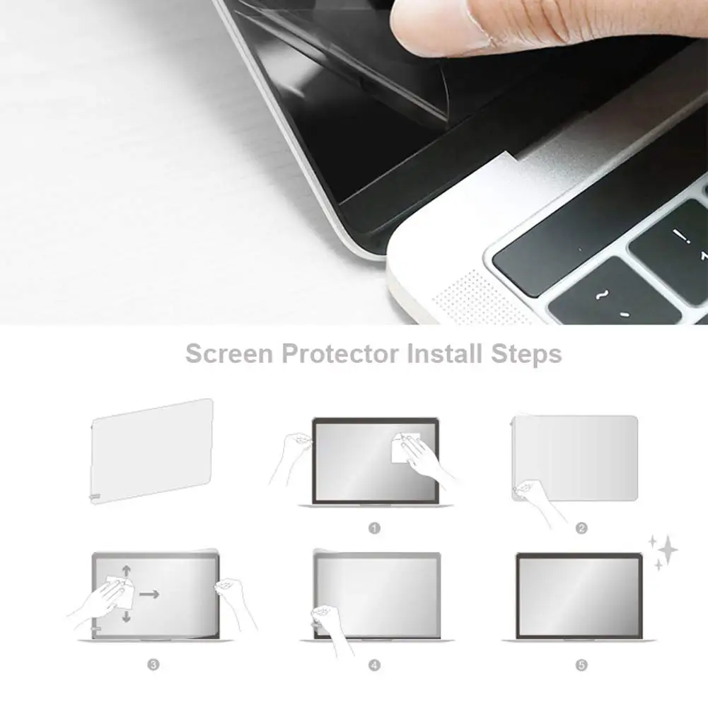 Protetor de tela do portátil para huawei matebook d15 2020 2021 dustproof hd transparente capa película protetora